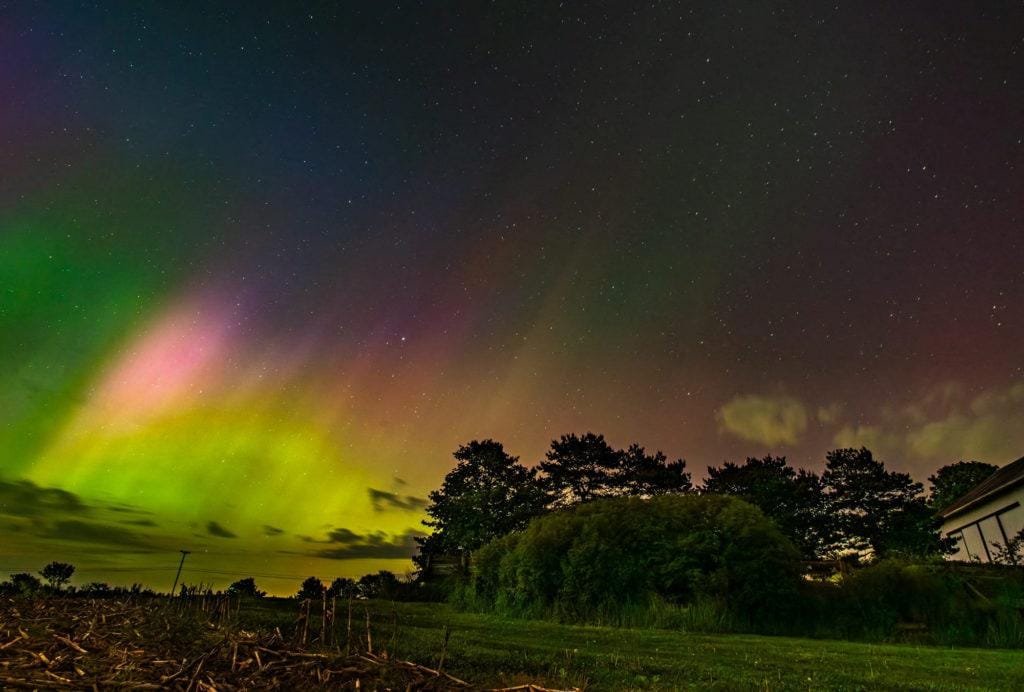 Solar Storms Disrupt Farms as Aurora Lights Skies